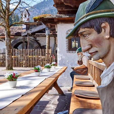 Appartements Gasthof Schleifmuehle Unterammergau Buitenkant foto