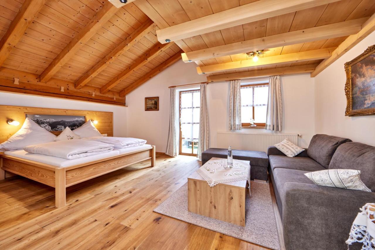Appartements Gasthof Schleifmuehle Unterammergau Buitenkant foto