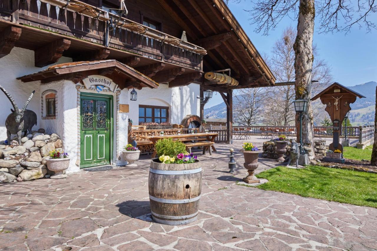 Appartements Gasthof Schleifmuehle Unterammergau Buitenkant foto