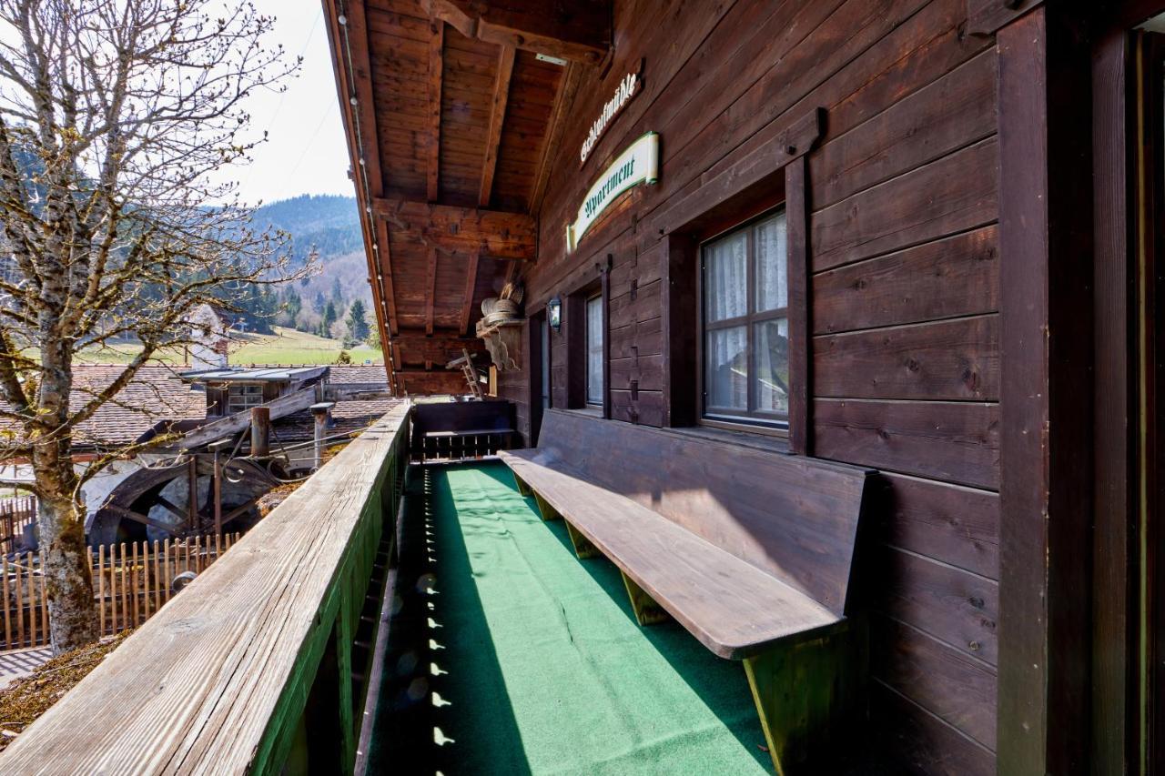 Appartements Gasthof Schleifmuehle Unterammergau Buitenkant foto